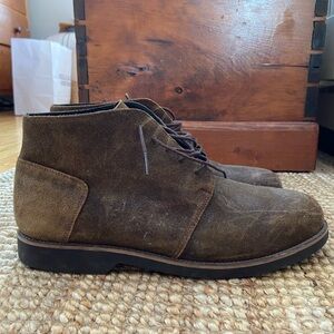 Nisolo dark brown suede desert/chukka boots, size 10